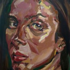 Anna Friel - 91cm, 61cm, oil on canvas