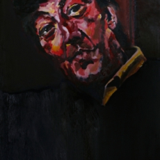 Stephen Fry - 91cm, 61cm, oil on canvas. "You’re incredibly talented and I am SO touched to be your subject, Love it!"