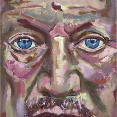 Steven Berkoff - 61cm, 46cm, oil on canvas