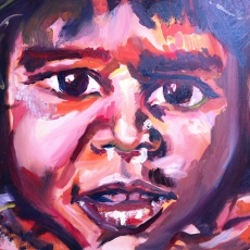 Street Child - 50cm, 70cm, oil on canvas
